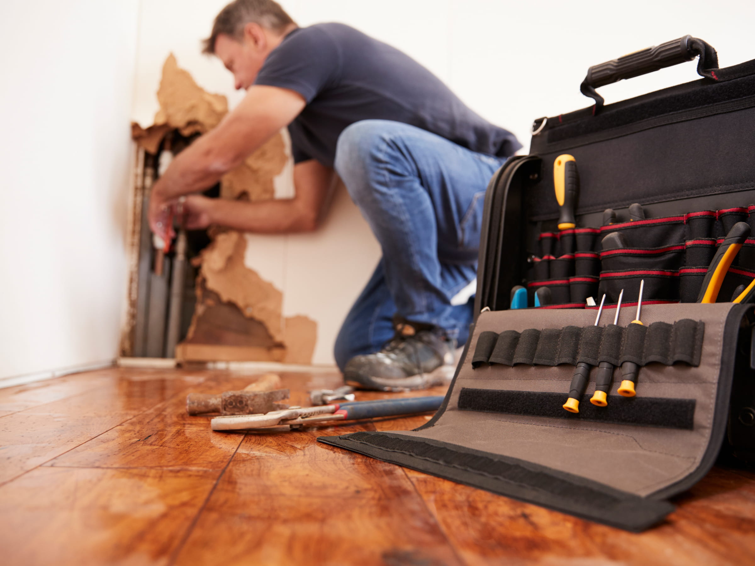 Tradesman at work