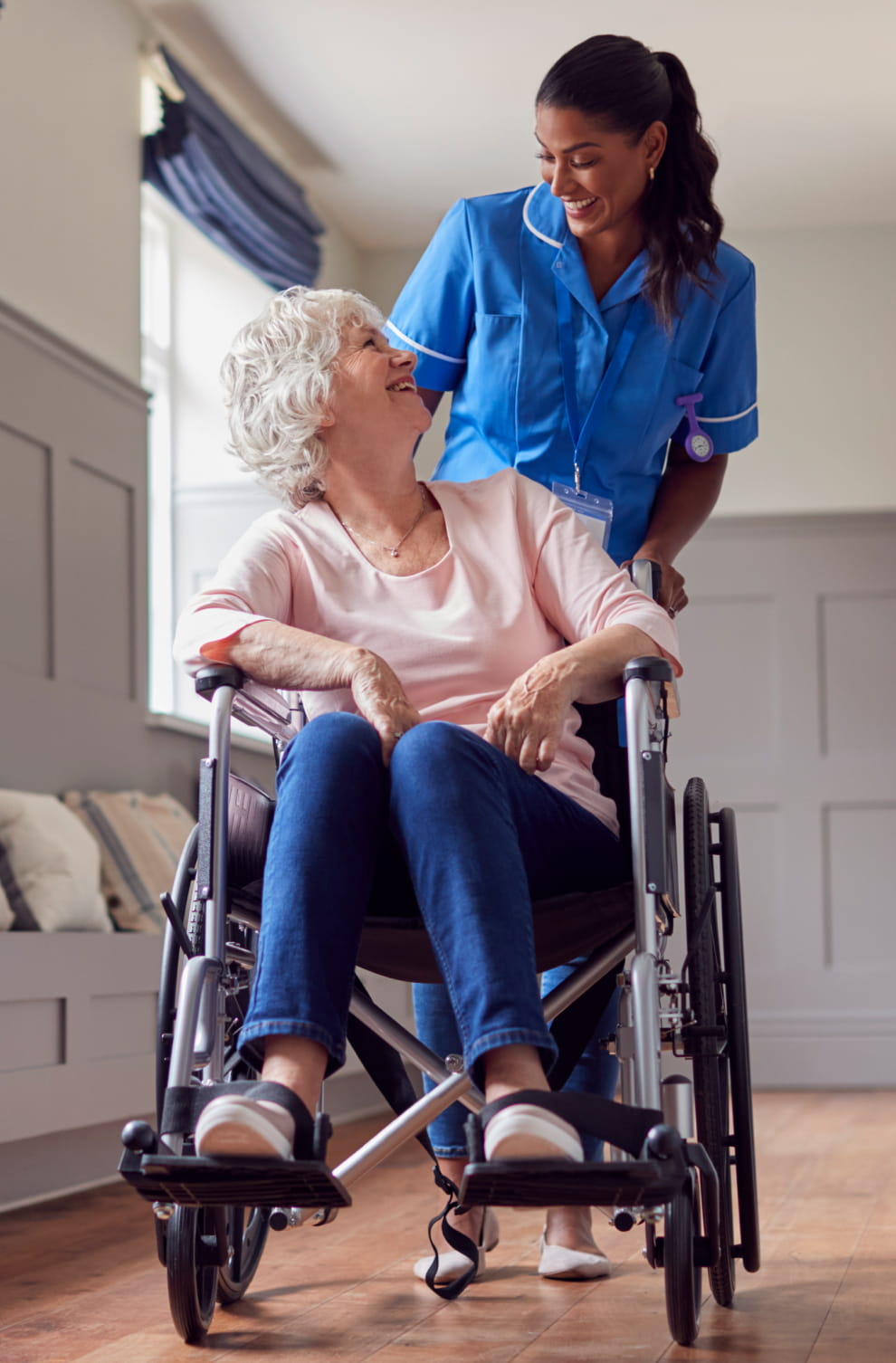 Nurse with patient